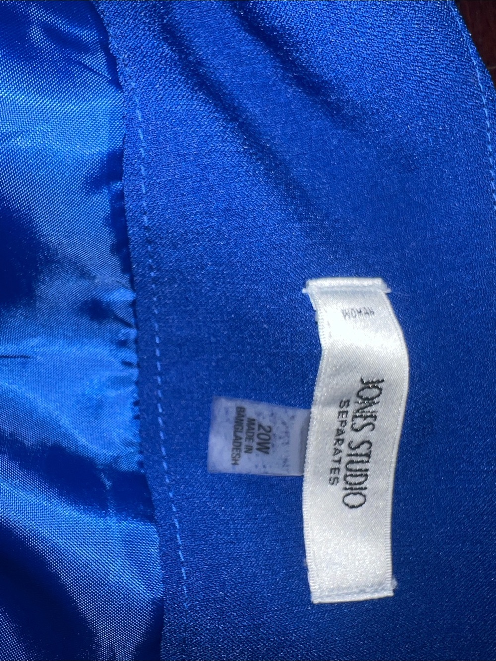 Jones Studio Royal Blue Pencil Skirt - Picture 3 of 4
